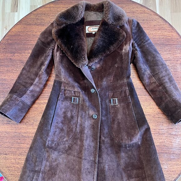 Alfred Suede and Shearling Collared Jacket - Picture 1 of 16